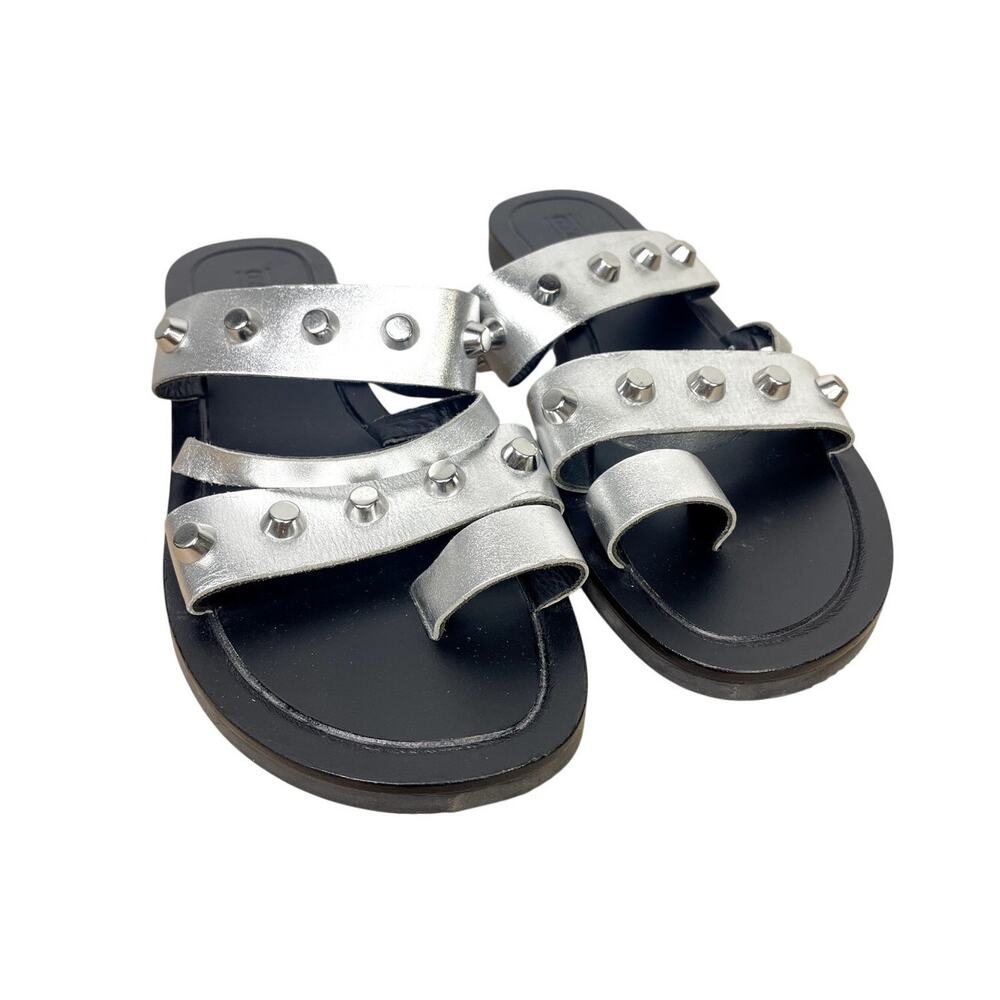 Asos studded silver sandals size 7